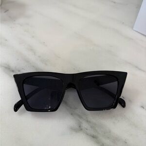 Black Cat-Eye Sunglasses